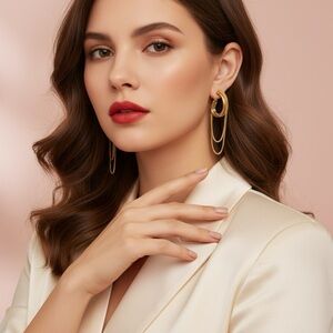 Elegant Gold Hoop Earrings